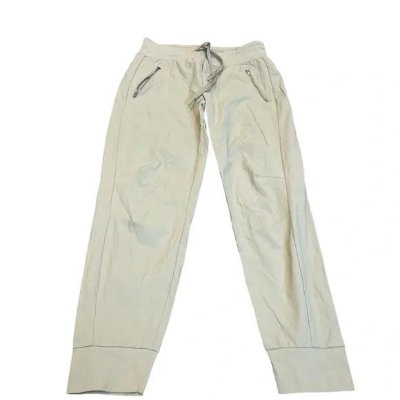 ATHLETA TREKKIE NORTH HIGH RISE JOGGER PANTS LIGHT KHAKI SIZE 6 - Picture 2 of 14